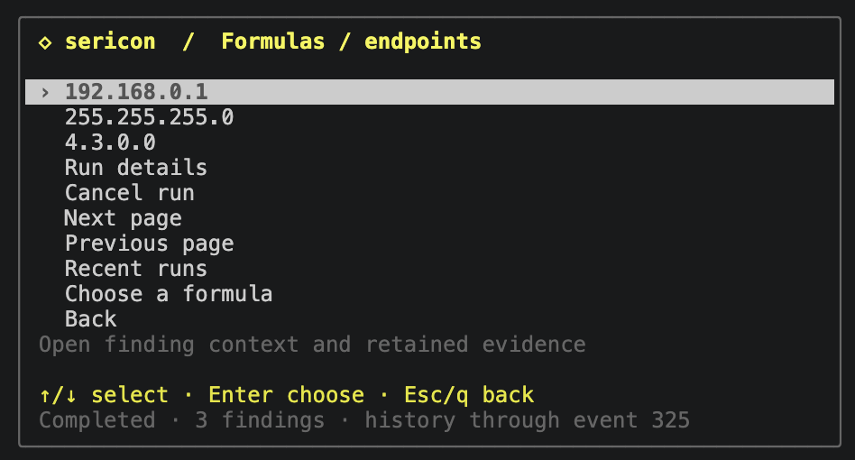 Endpoint candidates found in retained UART history